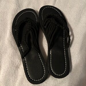 No Brand Unbranded Braided Chunky Flip Flops Summer Size 6.5